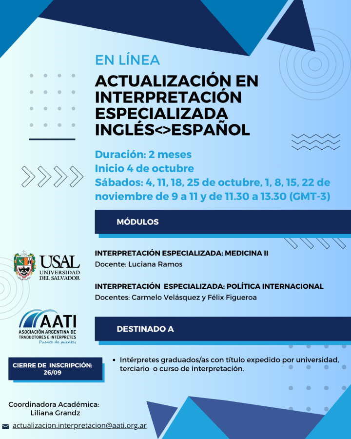 AATI - Asociación Argentina de Traductores e Intérpretes | CERRADO ...